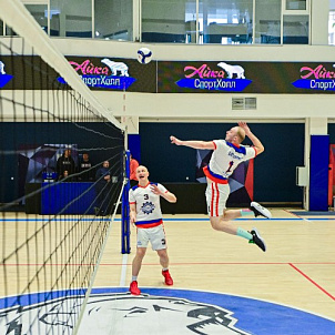 Соревнования по волейболу в зачет 65-й Спартакиады "Норникеля" среди ветеранов спорта